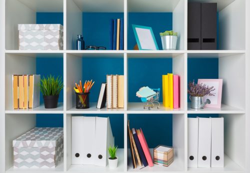 Organized shelves