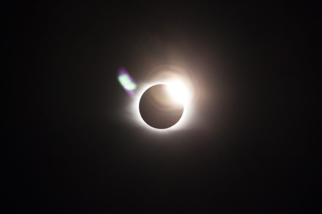 solar eclipse at totality