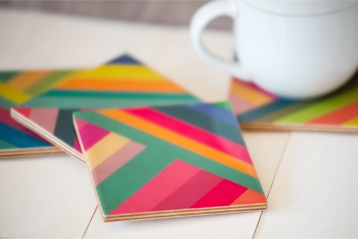 Striped coasters popular holiday gifts