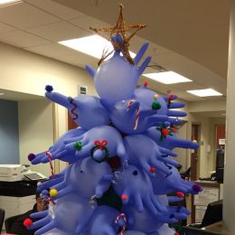 the er made a creepy christmas tree alternative