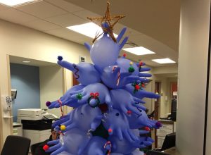 the er made a creepy christmas tree alternative