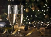 New Year's Eve champagne flutes