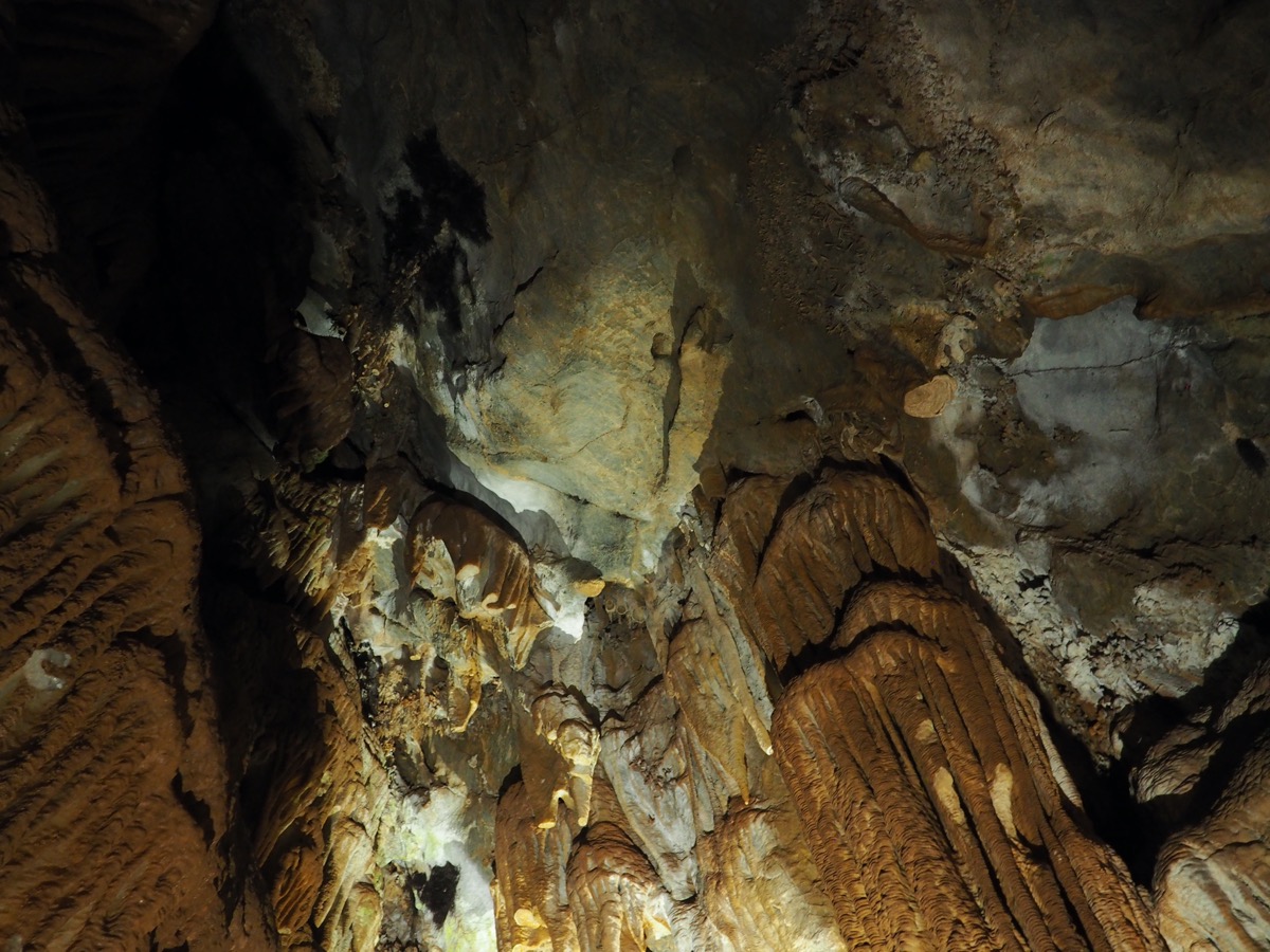 rock formation in the black chasm cavern