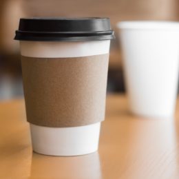 coffee cup with a lid