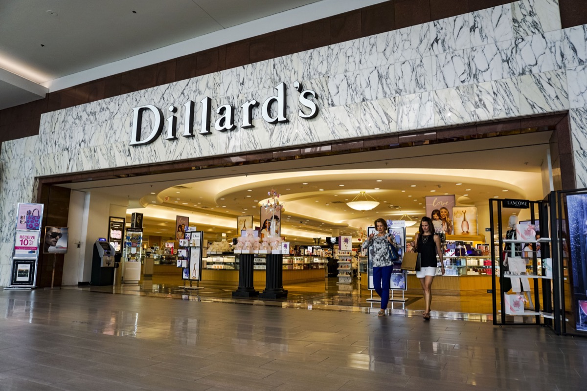 dillards store in a mall