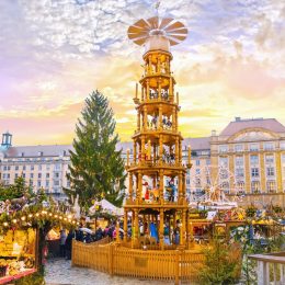 dresden christmas market at day