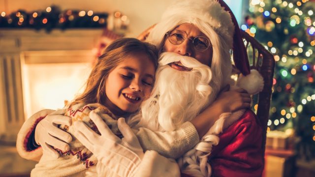 the age when kids get suspicious about Santa Claus
