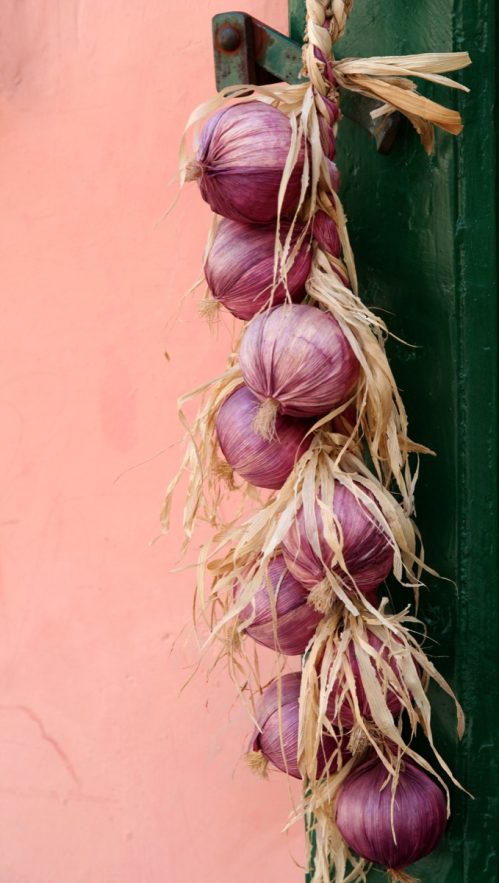 Onions Hanging From a Door {New Years Eve Traditions}
