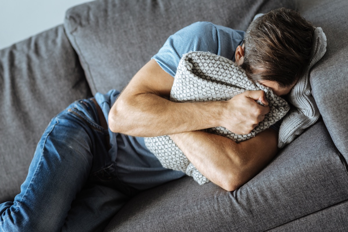 Man on the Couch Crying Lies Ex-Spouses