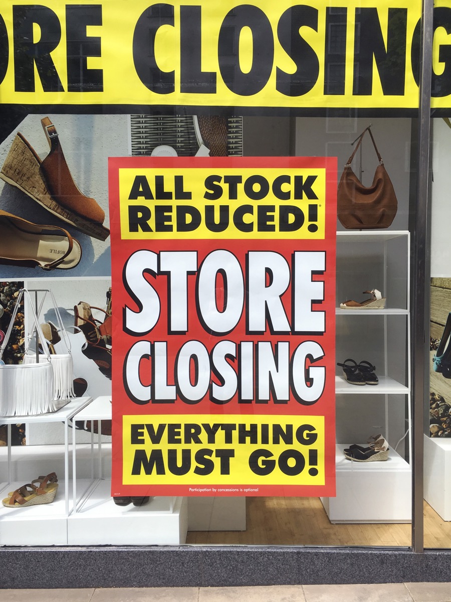 Store Closing Everything Must Go Sale Sign {Shopping Tips}