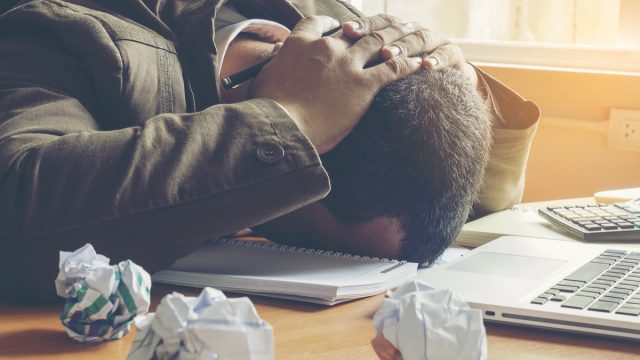 Man Stressed at Work words to stop saying