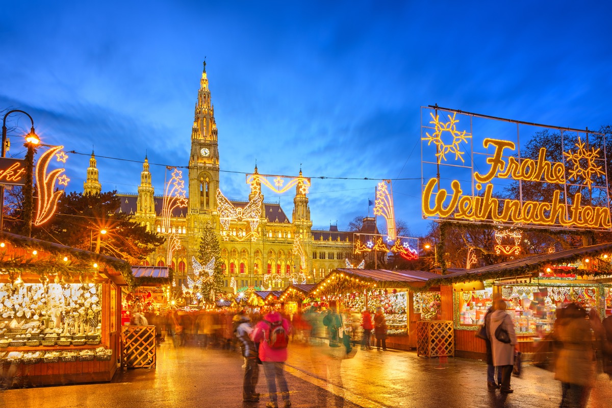 Vienna Austria Famous Holiday Decorations