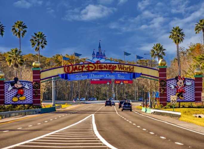 Walt Disney World Sign in Florida