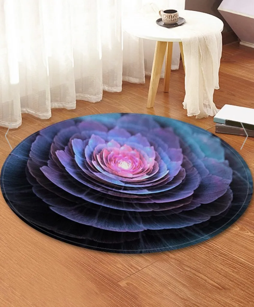 3D floral print rug ugly carpets