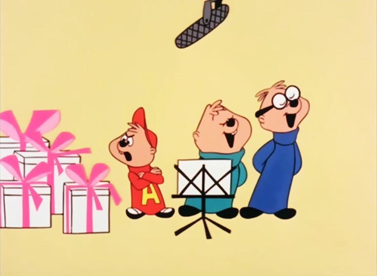 Alvin and the Chipmunks sing Christmas song