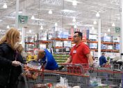 Costco customer at checkout