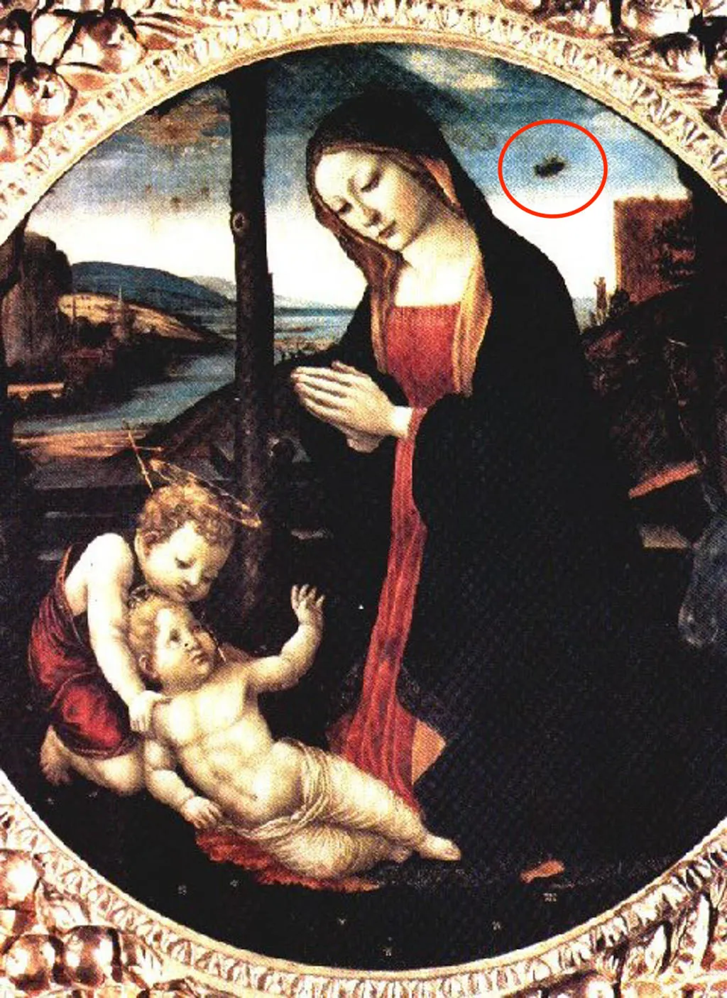 HR7R6B The Madonna with Saint Giovannino