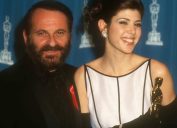 Marisa Tomei at academy awards with Joe Pesci