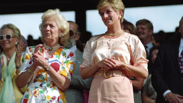 Princess Diana and her mother at Wimbledon