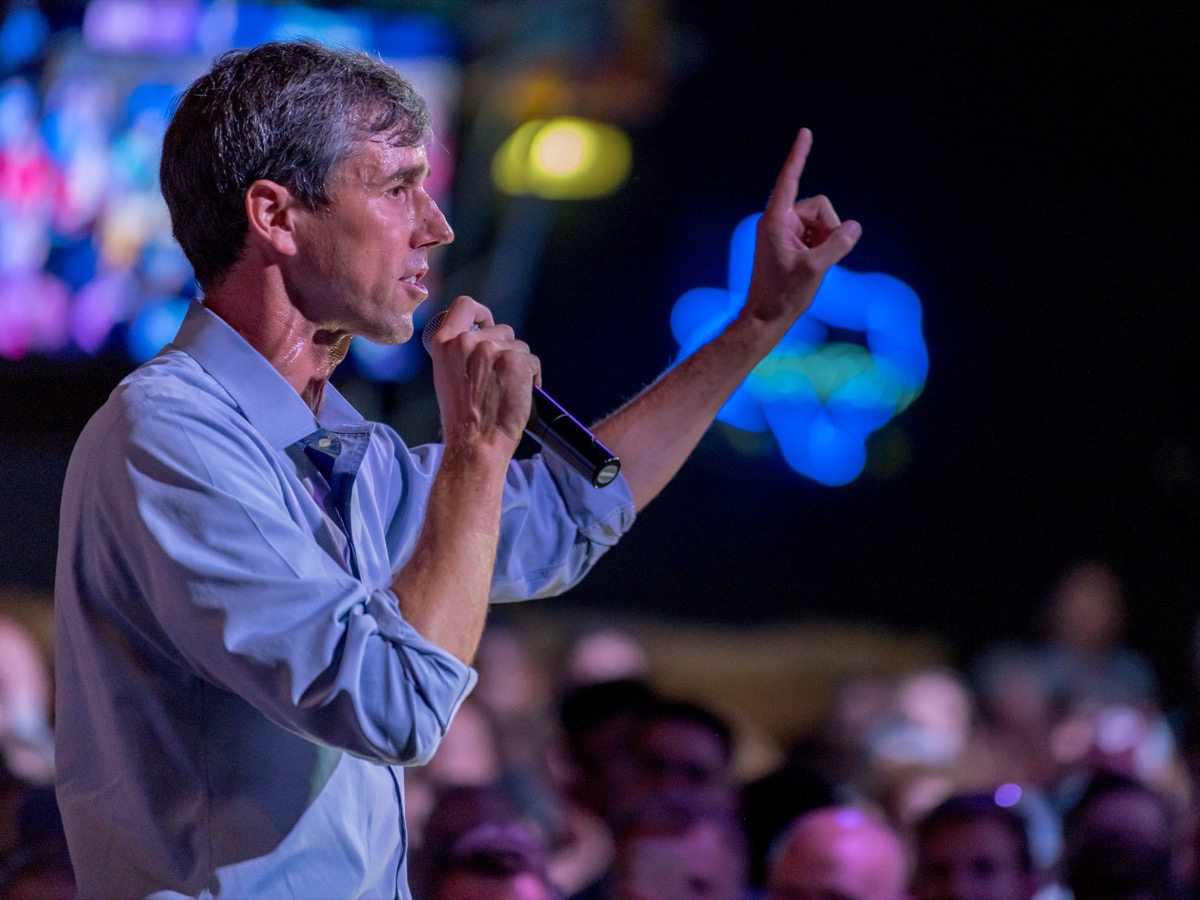 September 8, 2018: Beto O'Rourke, Texas Democratic Candidate for the U.S. Senate at a Political Rally in Houston