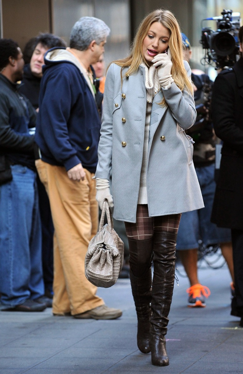 blake lively in thigh high boots