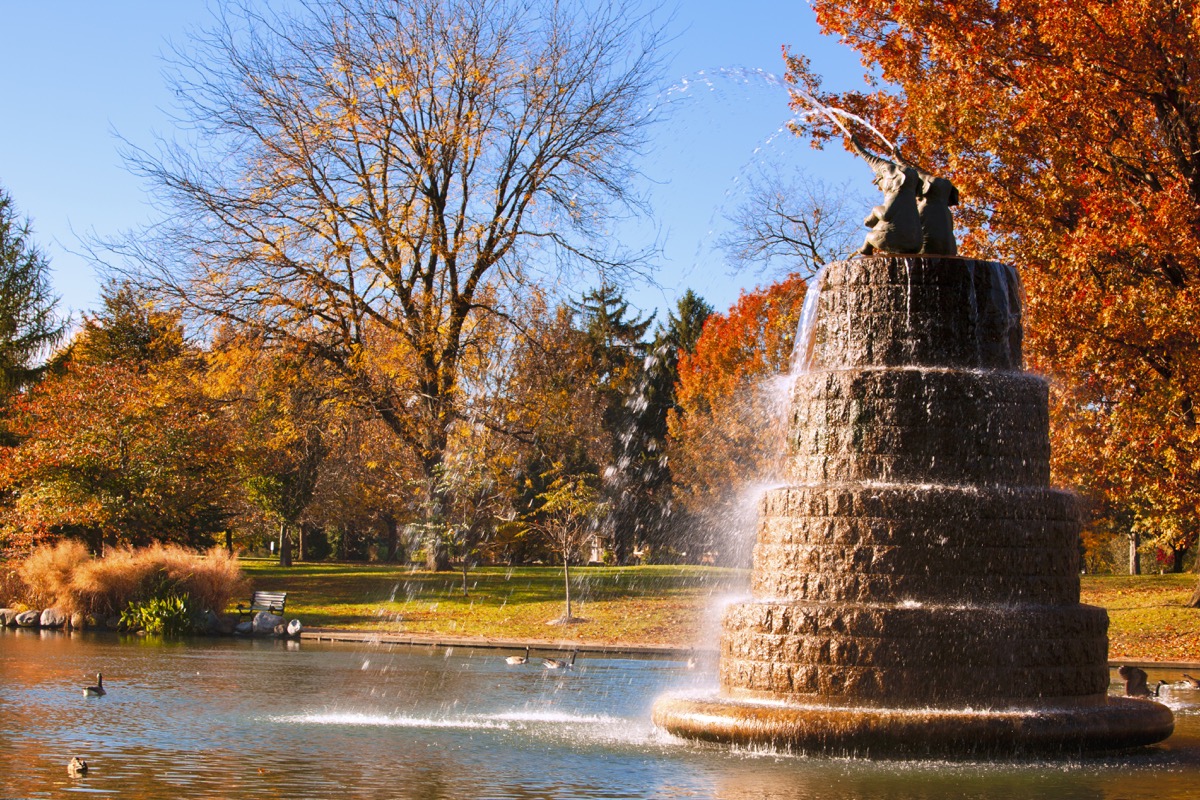 Goodale Park, located in the Victorian Village area of Columbus, Ohio, covers 32 acres and is the oldest park in the city. 
