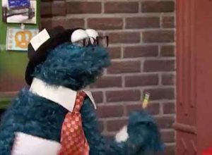 cookie monster sesame street journalism clip
