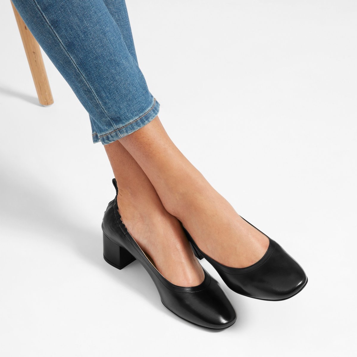 everlane black heel