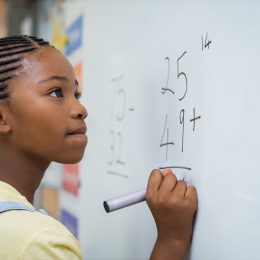 Little Girl Doing Math {Tricky Math Questions}
