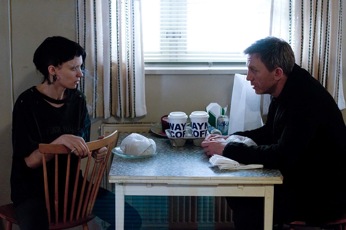 Daniel Craig and Rooney Mara in The Girl with the Dragon Tattoo (2011)