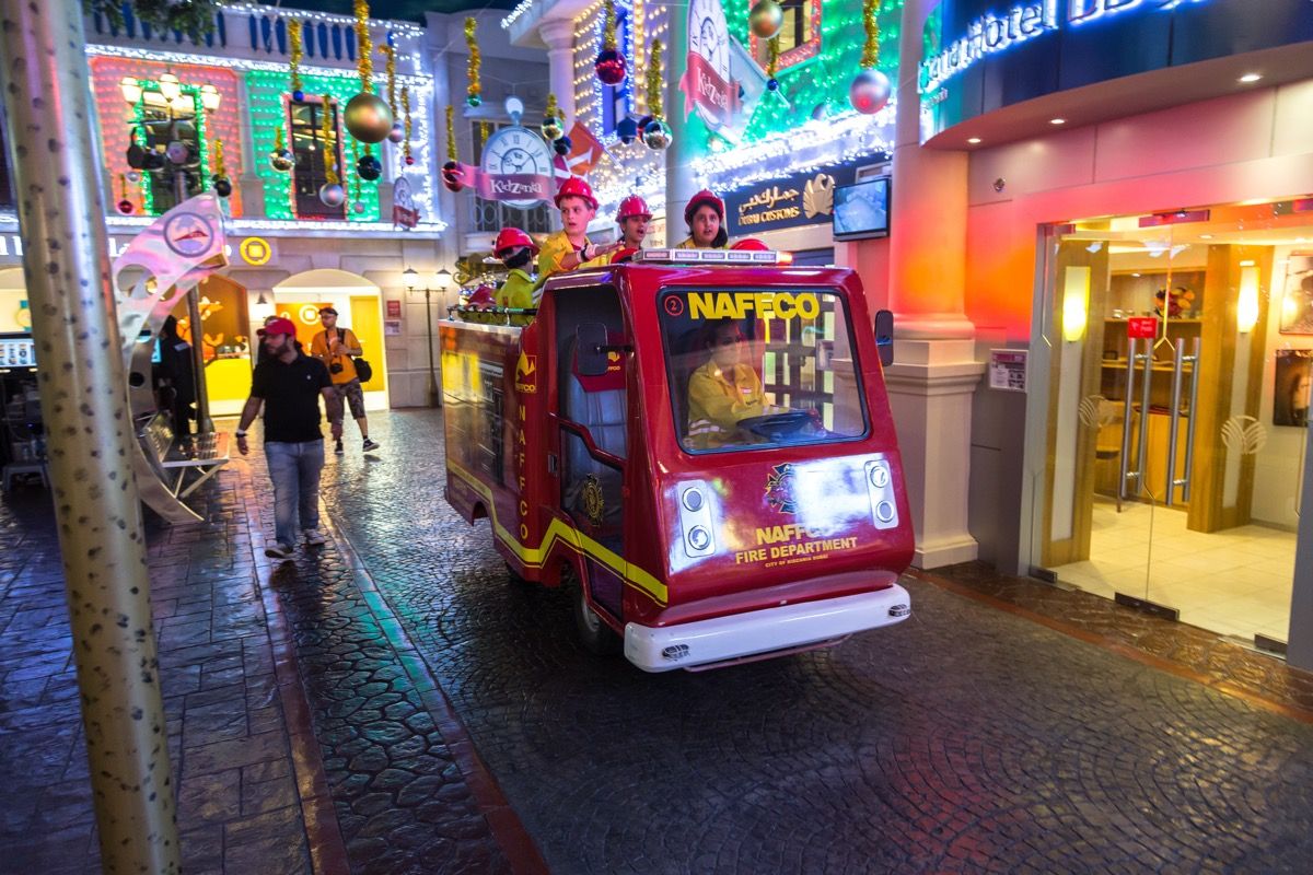 Kidzania - kids section at Dubai Mall. KidZania Dubai provides children and their parents a safe and very realistic educational environment on December 5, 2015 in Dubai