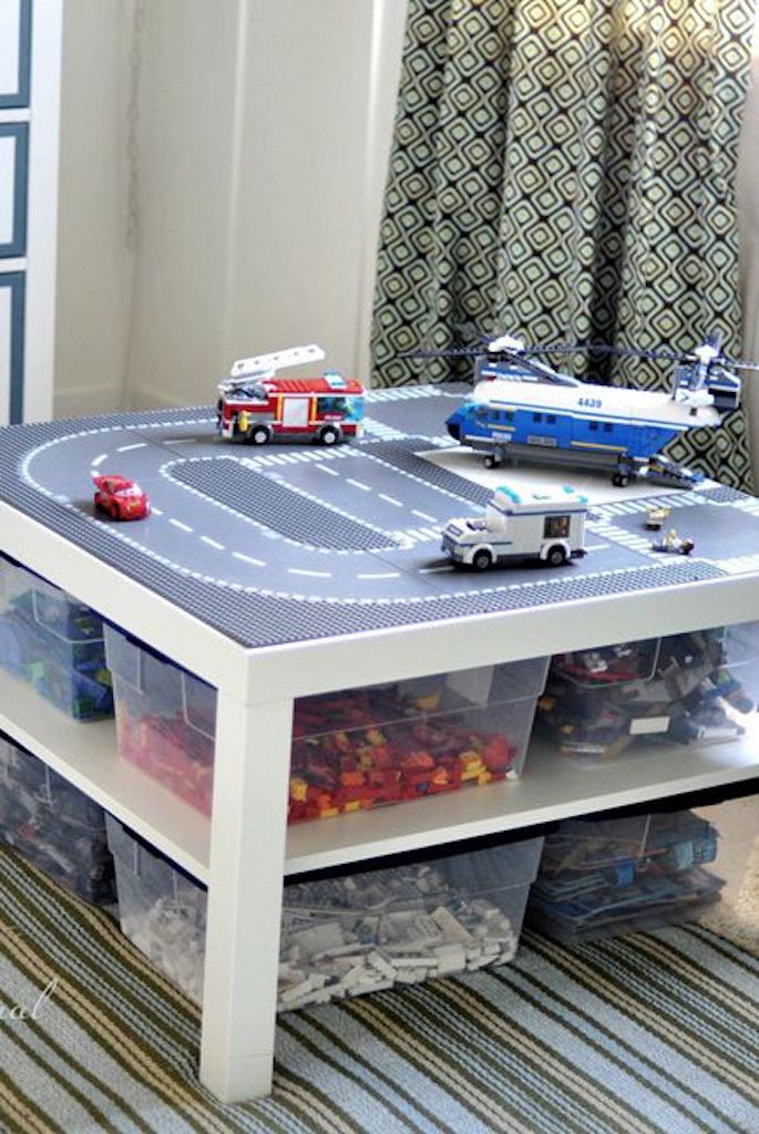 Kids play table with storage Tricks for hiding children's toys