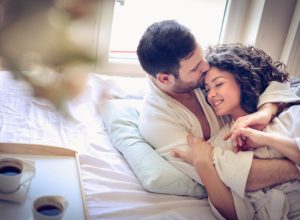 middle-aged couple in bed together, things husband should notice