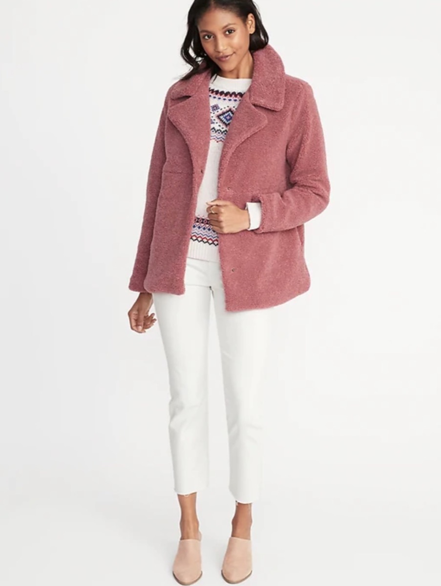 Old Navy Sherpa Coat {Shopping Deals}