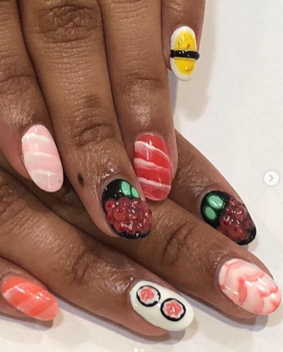 sushi nails