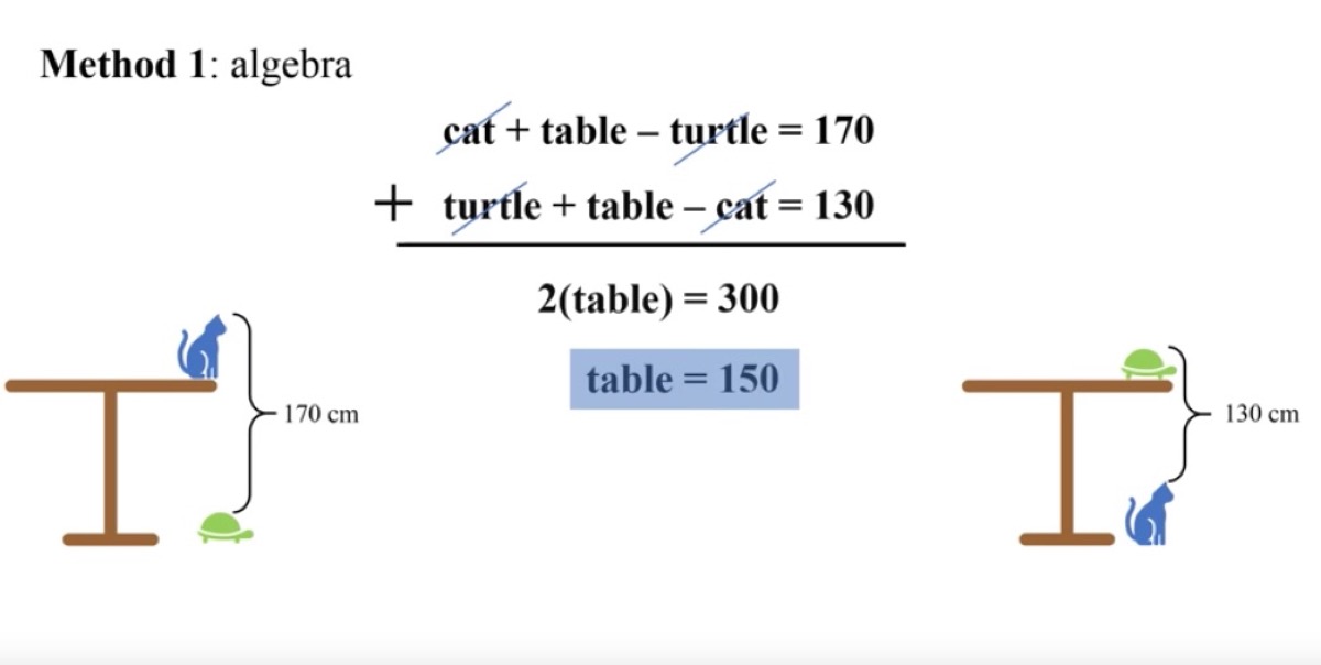 Table Equation Answer {Tricky Math Questions|