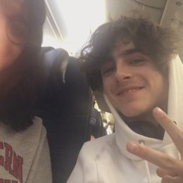 fan seated next to timothee chalamet on plane