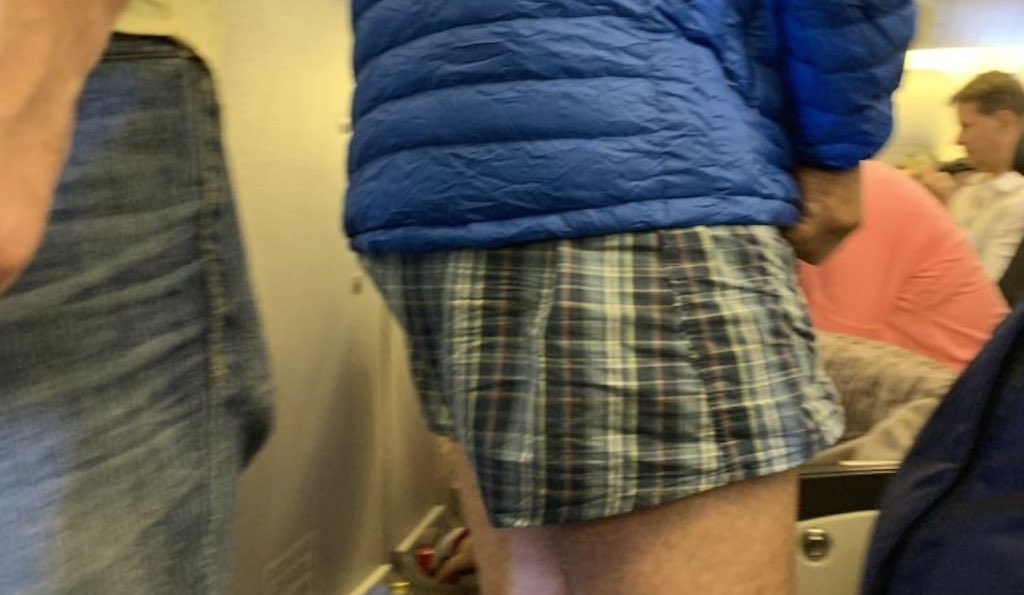 Passenger Terrifies Seatmates by Flying in His Boxer Shorts, Goes Viral