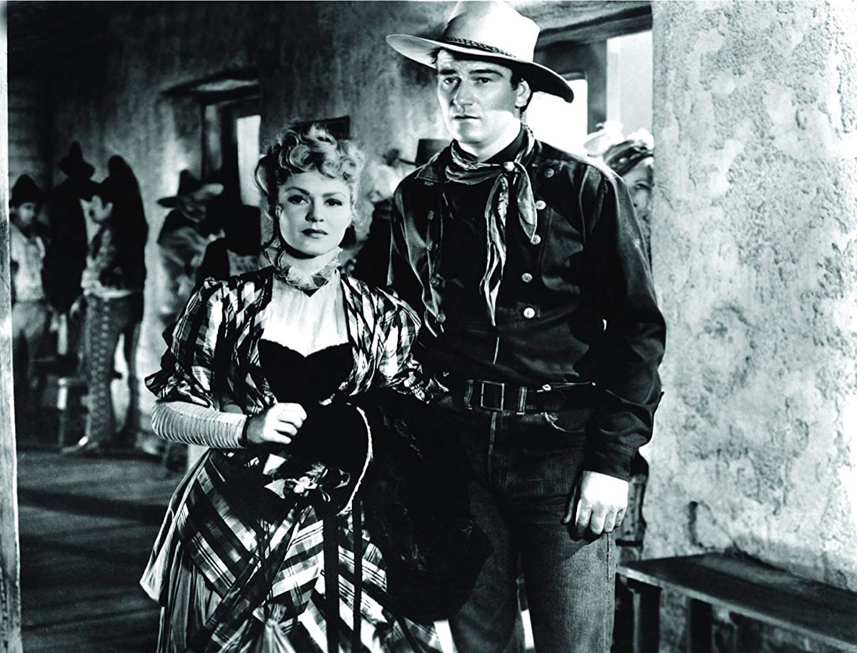 John Wayne and Claire Trevor in Stagecoach (1939)