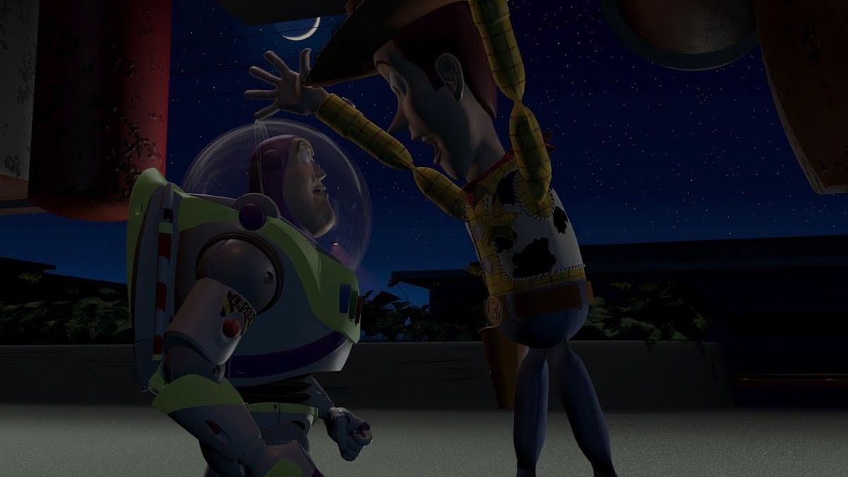 Tom Hanks and Tim Allen in Toy Story (1995)