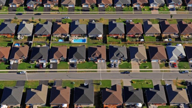 an aerial view of generic american suburbia, worst things about the suburbs