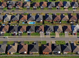 an aerial view of generic american suburbia, worst things about the suburbs
