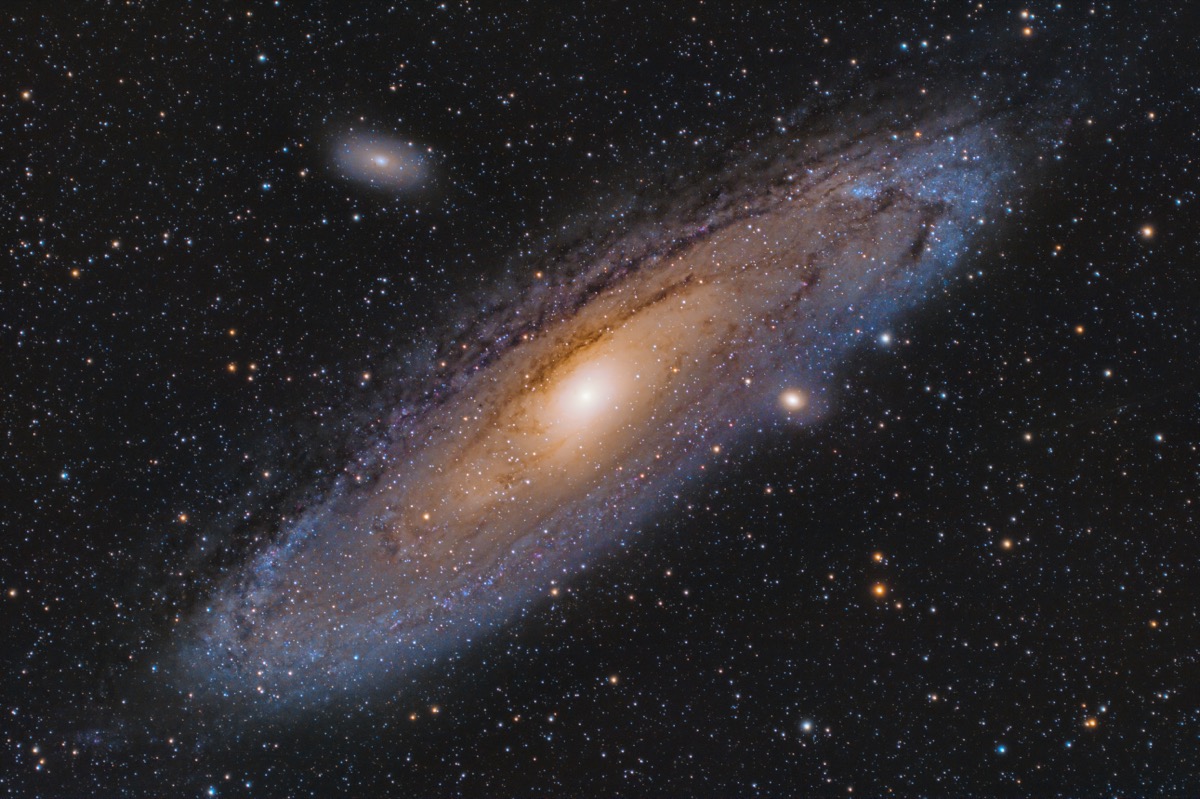 Andromeda galaxy, taken with my Sky-Watcher mount and a telescope, smarter facts