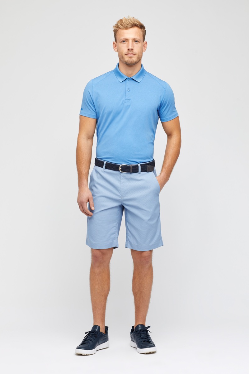 bonobos heather blue golf shirt