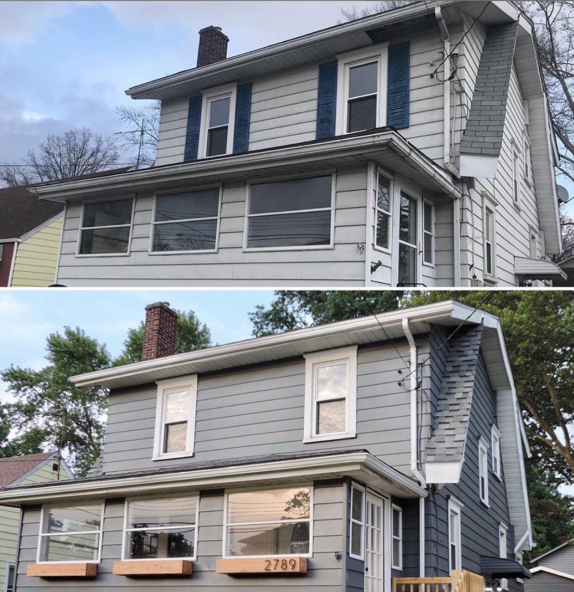 home before and after exterior