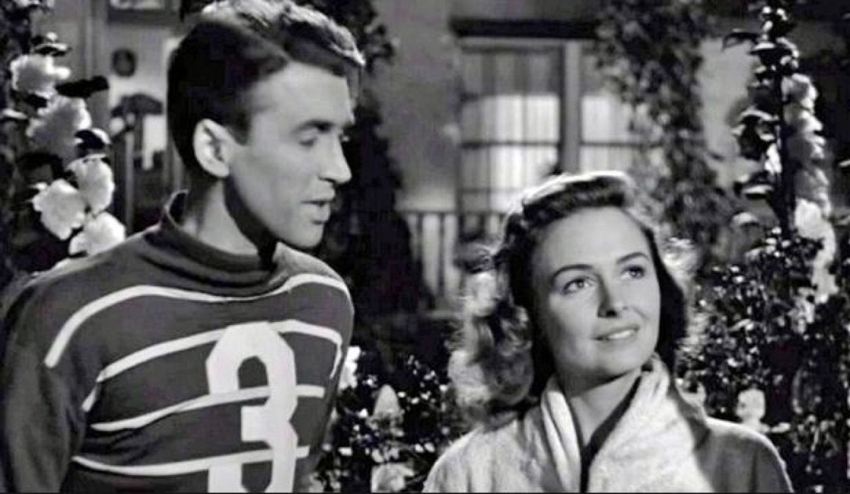 James Stewart and Donna Reed in It's a Wonderful Life (1946)