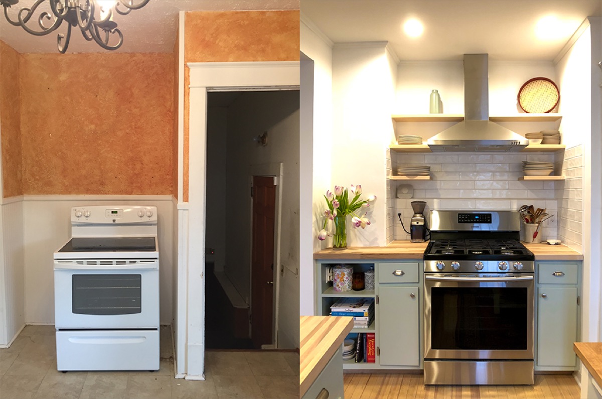 home before and after kitchen