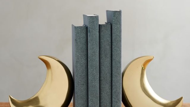 Brass Moon Bookends {Shopping Deals For March}