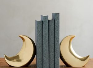 Brass Moon Bookends {Shopping Deals For March}