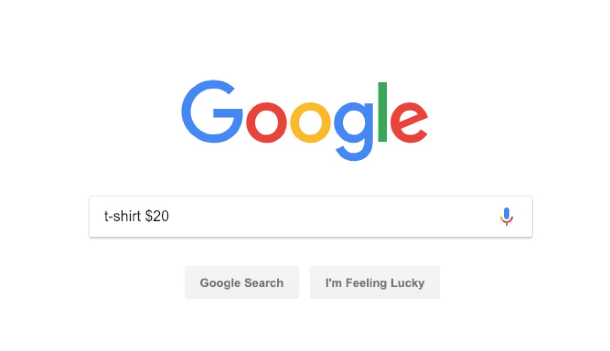 google shopping search - google tricks